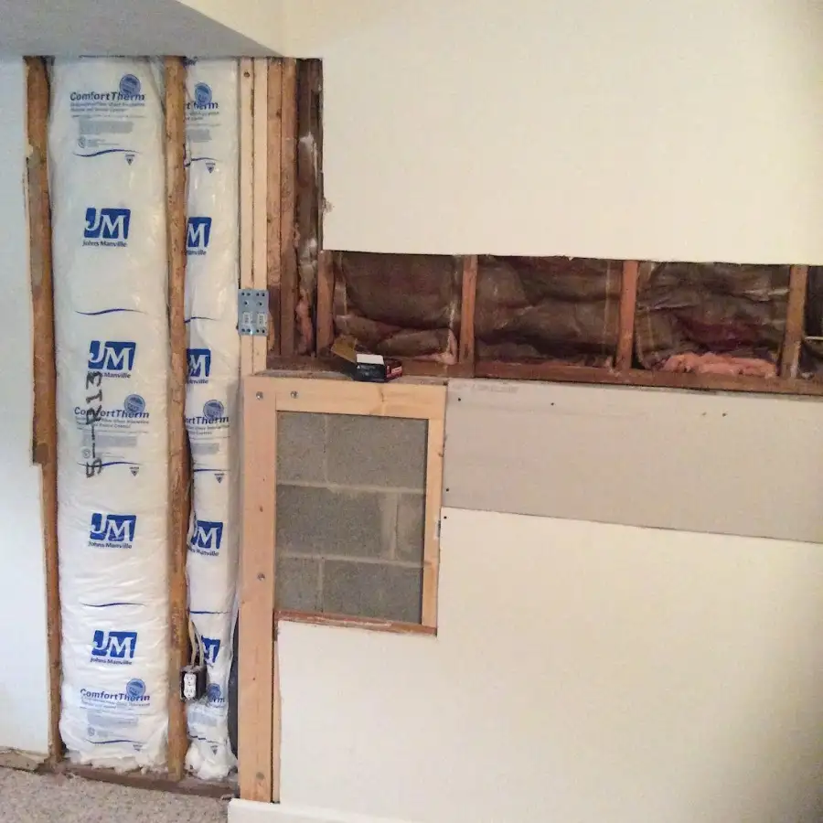 Wall insulation replacement during Odor Removal & Deodorization in Tiburon